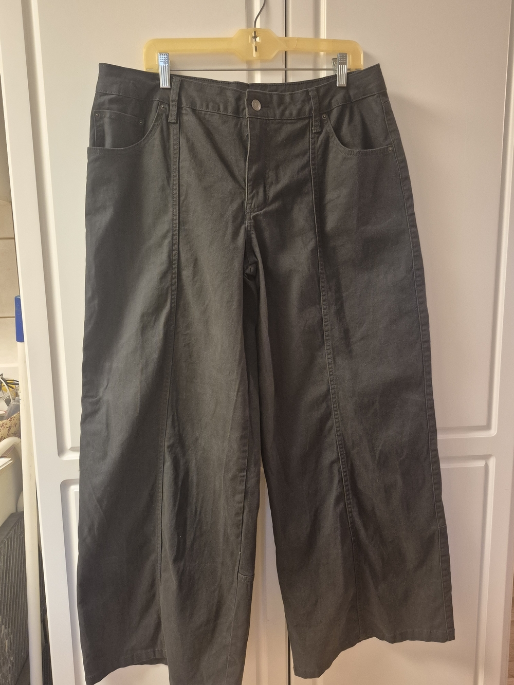 wild fable black high-rise trousers